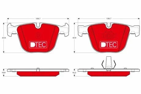 Автозапчасть TRW GDB1892DTE