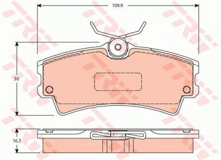 Автозапчасть TRW GDB2105