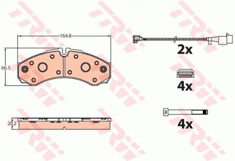 Автозапчасть TRW GDB2109