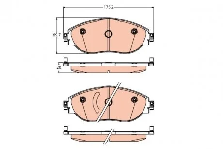 Тормозные колодки TRW GDB2219