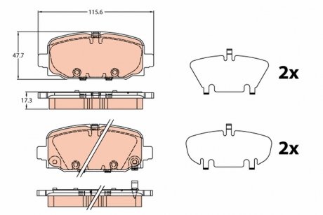 KLOCKI HAM. TRW GDB2321 (фото 1)