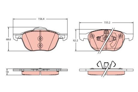 KLOCKI HAM. TRW GDB2348