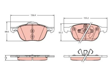 KLOCKI HAM. TRW GDB2348