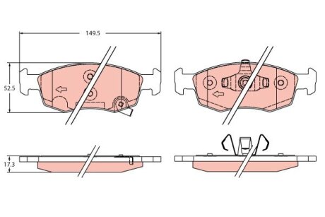 Автозапчасть TRW GDB2350