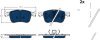 Комплект гальмівних колодок передн ((EN) for electric vehicles), FORD FOCUS IV, KUGA III, PUMA 1.0-2.5H 01.18- TRW GDB2518BTE (фото 1)