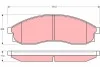 Комплект тормозных колодок, дисковый тормоз TRW GDB3107 (фото 1)
