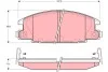 Тормозные колодки, дисковые TRW GDB3161 (фото 1)