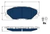 Тормозные колодки, дисковые TRW GDB3424BTE (фото 1)