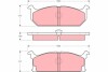 Гальмівні колодки, дискове гальмо (набір) TRW GDB382 (фото 1)