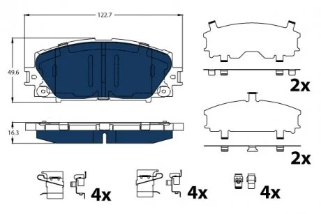 Тормозные колодки, дисковые TRW GDB4173BTE