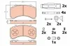 Тормозные колодки, дисковые GDB5110