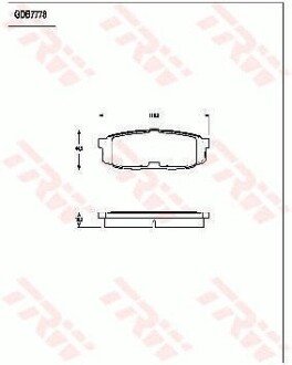 Колодки TRW GDB7778 (фото 1)