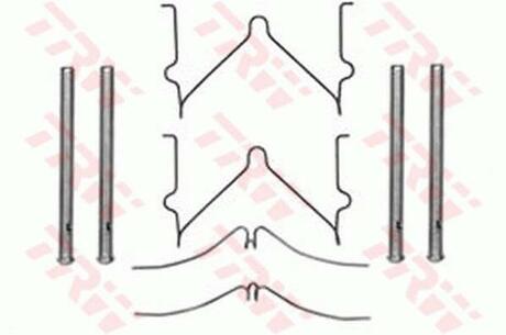 Монтажний компл.,гальм.колодки TRW PFK288