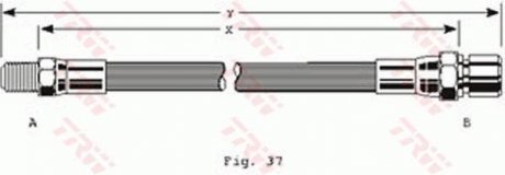 Шланг гальмівний TRW PHB119