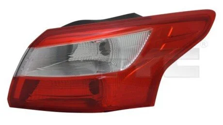 Ліхтар задній Лів (P21/5W/PY21W) FORD FOCUS III, FORD USA FOCUS Універсал 07.10-10.14 TYC 11-11850-01-2