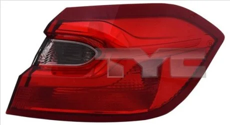 Ліхтар задній Лів (зовнішн) FORD FIESTA VII 04.17-11.21 TYC 1115362052