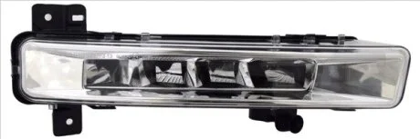 Протитуманна фара передн Прав (LED, вставка хром) BMW 5 G30, G31, G38, F90, 6 GRAN TURISMO G32 02.17- TYC 1915251109