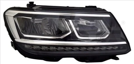 Фара Лів (LED, LED, електричн, з мотором) VW TIGUAN II 01.16-12.19 TYC 2016204062