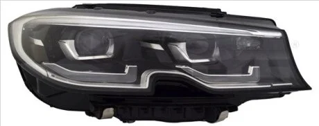 Фара Лів (LED, LED, електричн, з мотором, без контролера LED, без LED-модуля денних ходових вогнів) BMW 3 G20, G21 10.18-05.22 TYC 2017166069