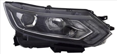 Фара Прав (H11/H9/LED, електричн, з мотором) NISSAN QASHQAI II J11 03.17-12.20 TYC 2017263062