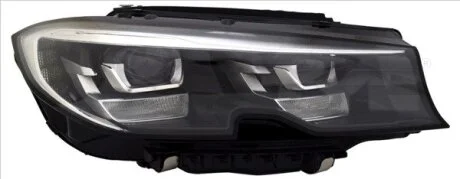 Фара Прав (LED, з мотором, без контролера LED, без LED-модуля денних ходових вогнів) BMW 3 G20, G21 10.18-05.22 TYC 2017649162