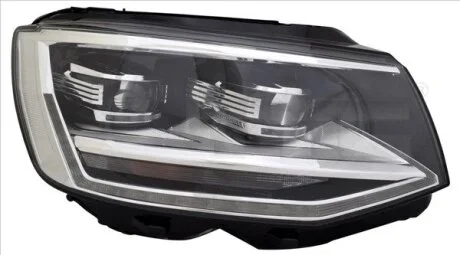 Фара Лів (LED, електричн, з мотором, без привода, без контролера LED) VW TRANSPORTER T6 04.15-02.19 TYC 2019208062