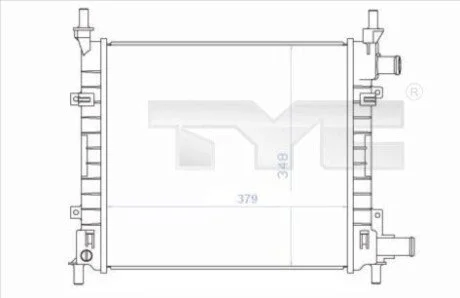 Радіатор TYC 710-0043