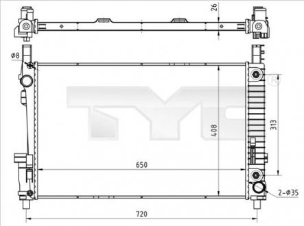 Автозапчастина TYC 7210020