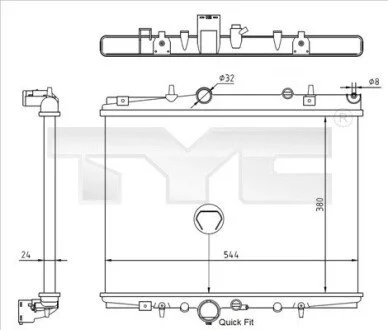 Теплообмінник TYC 7260018R