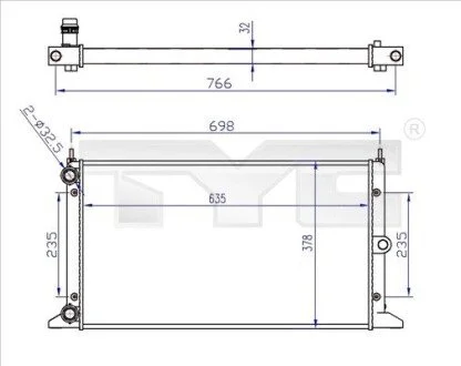 CHLODNICA VW TYC 7370043R (фото 1)