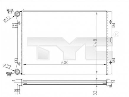 Автозапчастина TYC 7370067R