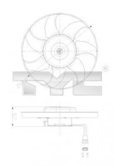 Вентилятор радіатора TYC 837-0025 (фото 1)