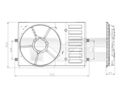 Корпус вентилятора TYC 837-0035-1