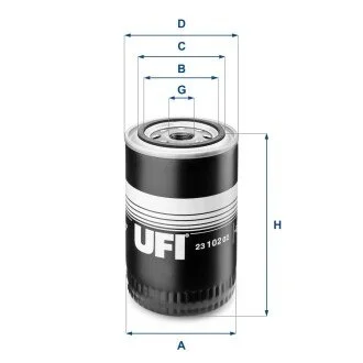 Фільтр масла UFI 23.102.02