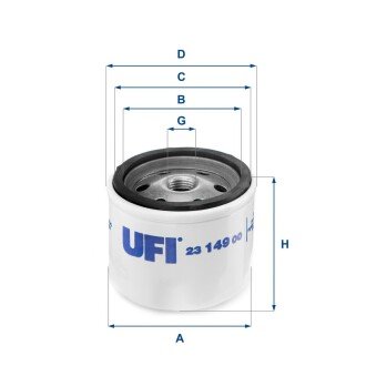 Фільтр оливний UFI 2314900