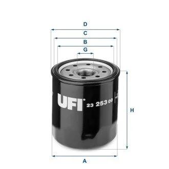 Фільтр масла UFI 23.253.00