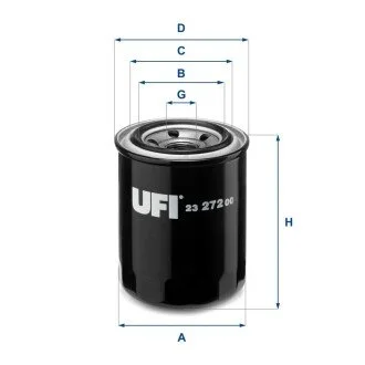 Фiльтр оливний UFI 2327200