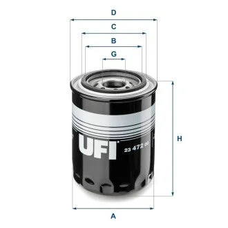 Фільтр масла UFI 23.472.00