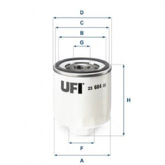 Фільтр масляний UFI 2366400 (фото 1)