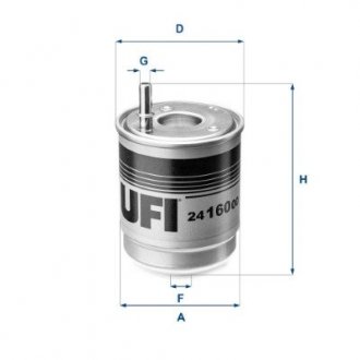 Фільтр палива DIESEL UFI 2416000