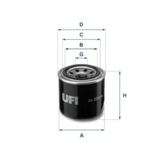 Топливный фильтр UFI 24.326.00