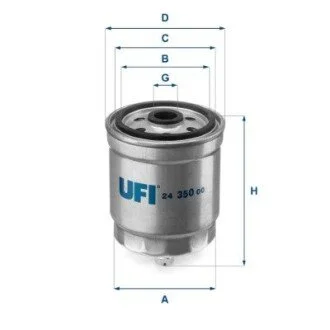 Фільтр палива UFI 2435000
