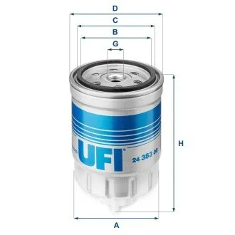 Фiльтр паливний UFI 2438300