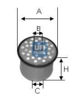 Паливний фільтр UFI 2439000 (фото 1)