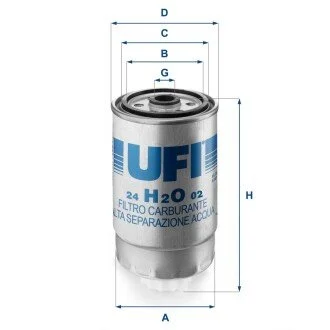 Фільтр палива UFI 24H2O02
