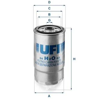 Фільтр палива UFI 24H2O03