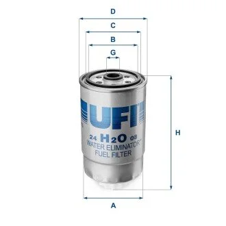 Топливный фильтр UFI 24.H2O.08