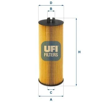 Фiльтр оливний UFI 2503600