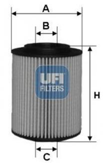 Масляний фiльтр UFI 25.075.00 (фото 1)