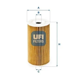 FILTR OLEJU. SZT UFI 2518600